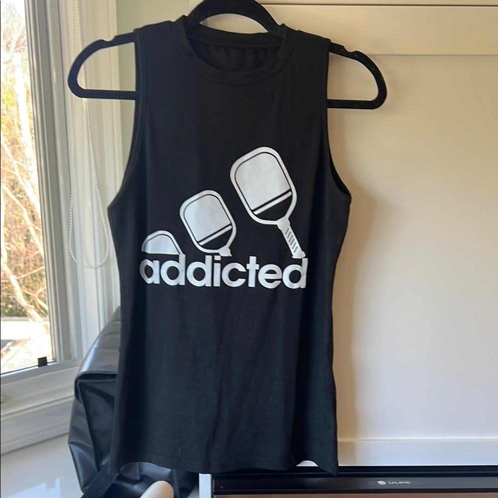Addicted Adidas Pickleball Black Sleeveless Top